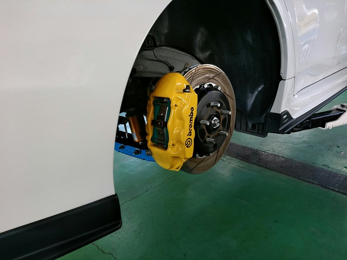 VAB WRX STI brembo GTKIT 6POT 4POT ブレーキキット取付 OHLINS 車