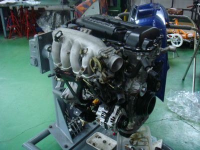 羽村市　Rmc　ニッサン　シルビア　S15　SR20DET　リビルトエンジン　リビルトタービン　補機類組み付け
