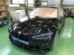 BMWG82M4サファイヤブラックHi MOHS COAT THE NEOハイエンド超膜厚超撥水ガラスコーティング施行